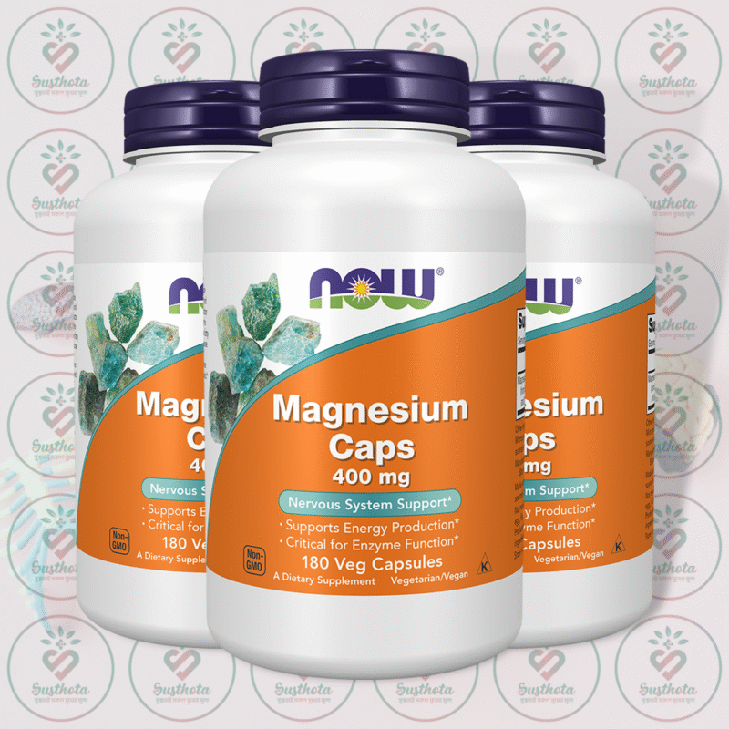 Home 17 Now Magnesium Caps – 400 Mg – 180 Veg Capsules In Bangladesh Image 02