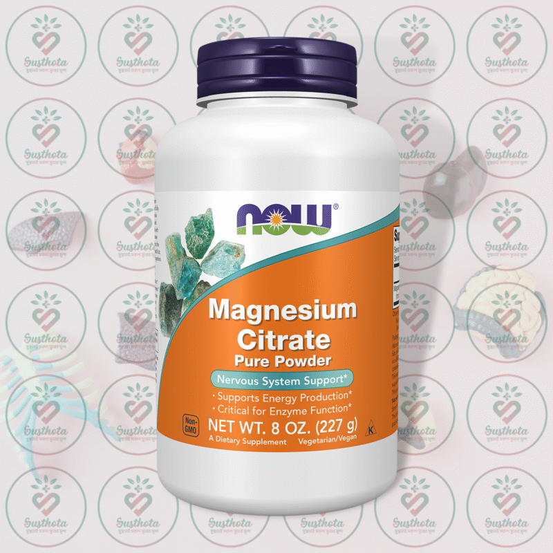 Now Magnesium Citrate Pure Powder - 450 Mg - 227G In Bangladesh Image 01