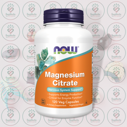 NOW Magnesium Citrate – 400 mg – 120 Veg Capsules in Bangladesh Image 01