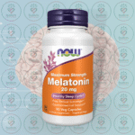 NOW Maximum Strength Melatonin – 20 mg – 90 Veg Capsules in Bangladesh Image 01