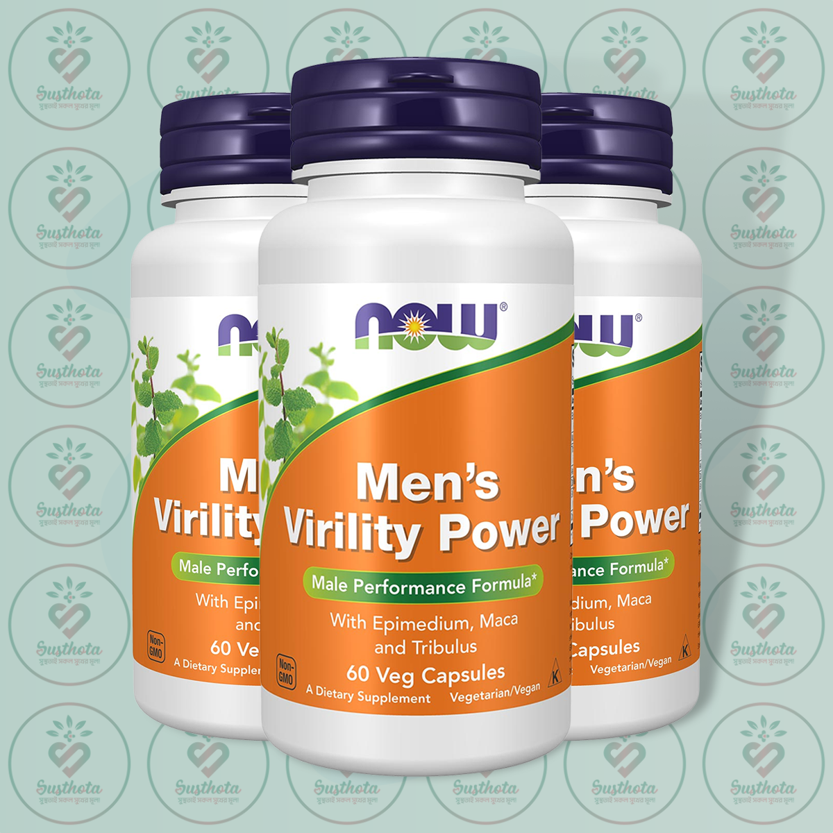 NOW Men's Virility Power - 60 Veg Capsules in Bangladesh Image 02