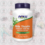 NOW Milk Thistle Extract with Turmeric – 150 mg – 120 Veg Capsules in Bangladesh Image 01