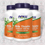 NOW Milk Thistle Extract with Turmeric – 150 mg – 120 Veg Capsules in Bangladesh Image 02
