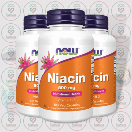 NOW Niacin – 500 mg – 100 Veg Capsules in Bangladesh Image 02