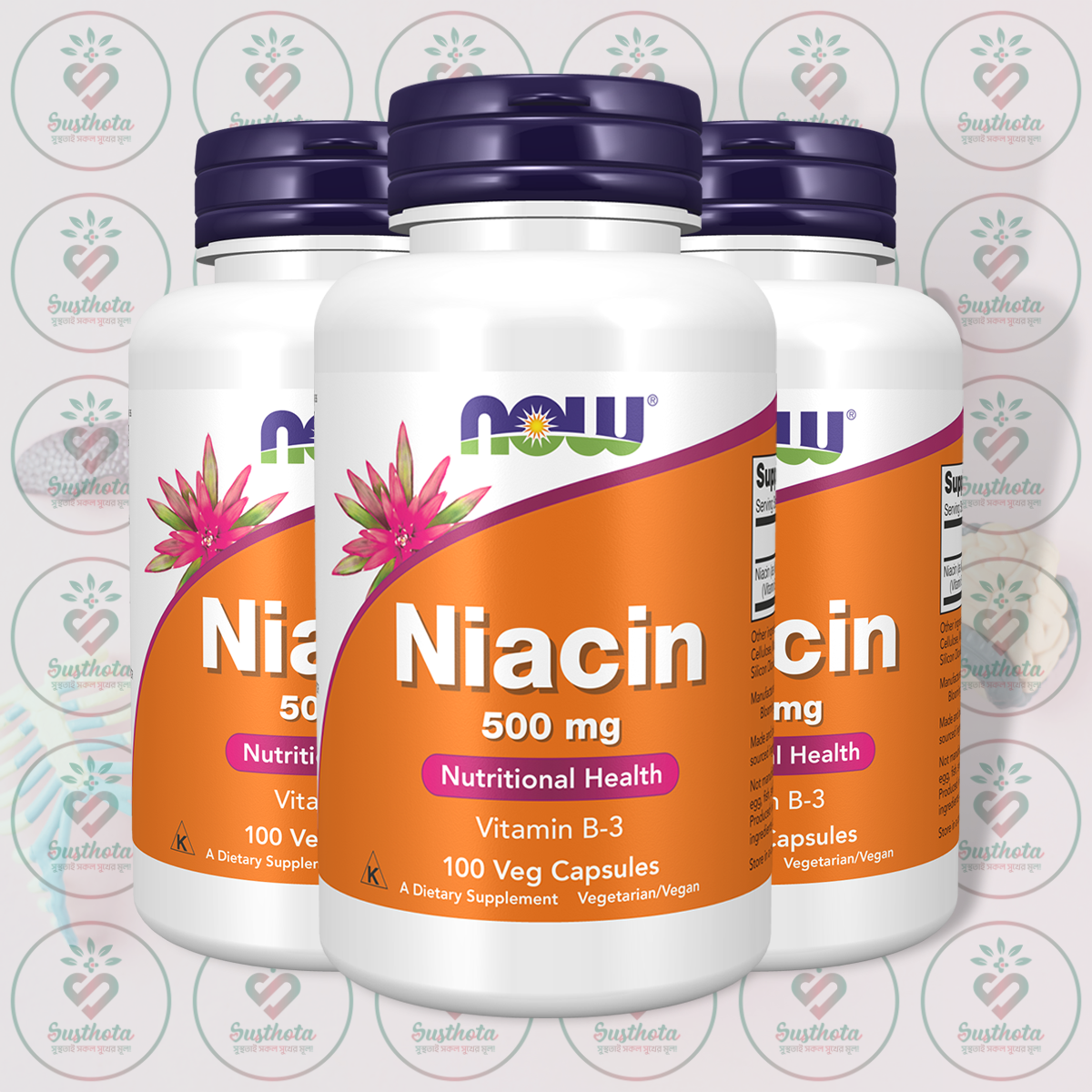 Now Niacin – 500 Mg – 100 Veg Capsules In Bangladesh Image 02 Now Niacin – 500 Mg – 100 Veg Capsules In Bangladesh Image 02