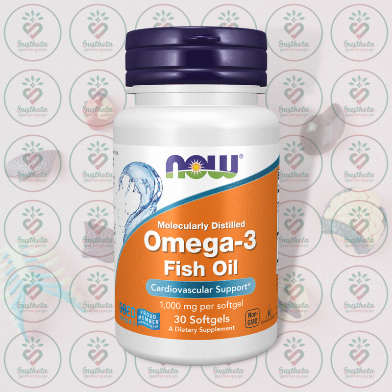 Now Omega-3 Fish Oil – 1000 Mg – 30 Softgels In Bangladesh Image 01