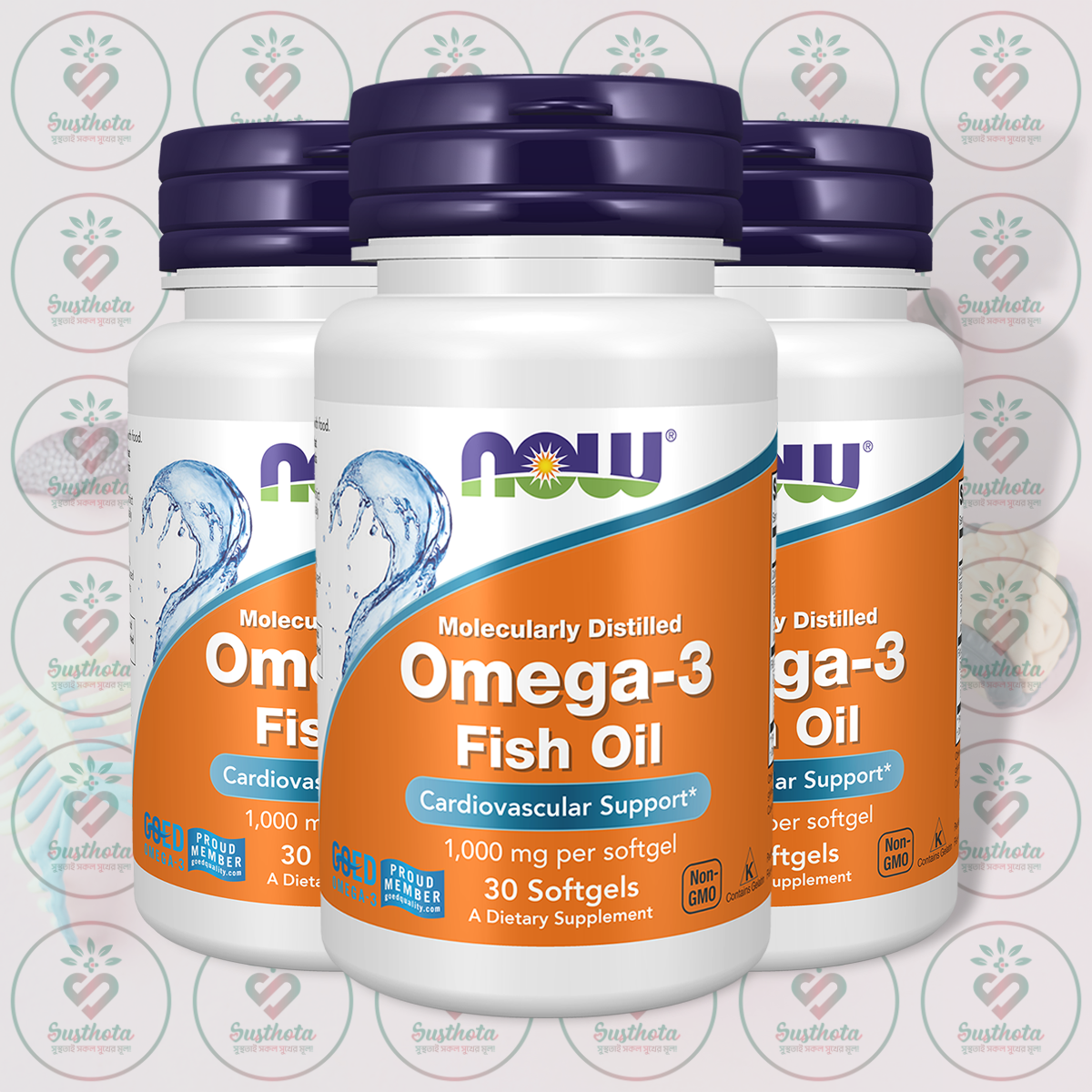 Now Omega-3 Fish Oil – 1000 Mg – 30 Softgels In Bangladesh Image 02 Now Omega-3 Fish Oil – 1000 Mg – 30 Softgels In Bangladesh Image 02