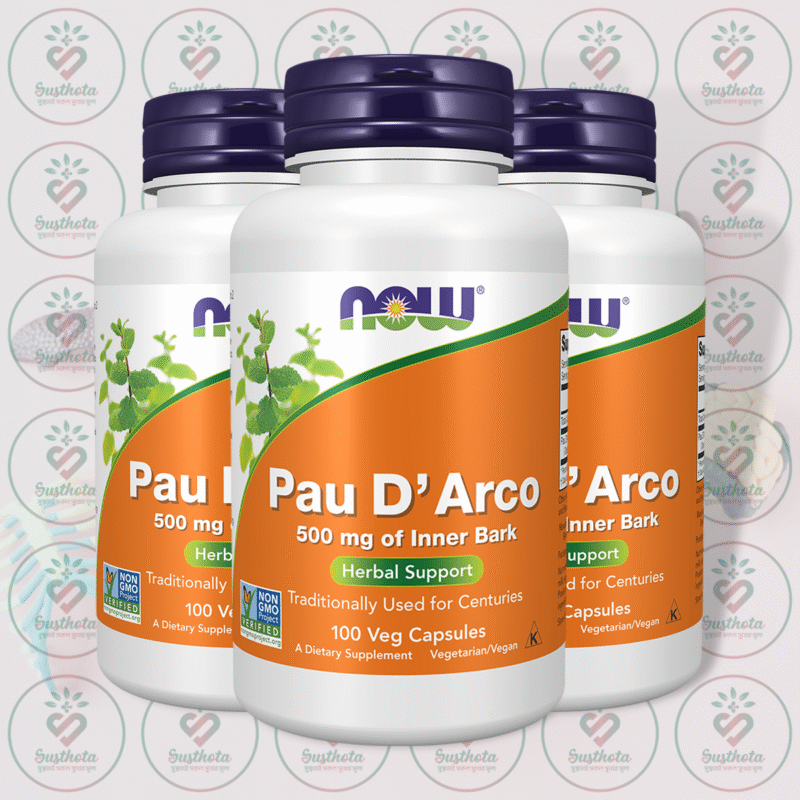 Home 19 Now Pau D'Arco – 500 Mg – 100 Veg Capsules In Bangladesh Image 02