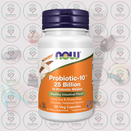 NOW Probiotic-10 – 25 Billion CFU – 50 Veg Capsules in Bangladesh Image 01