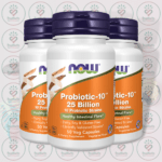 NOW Probiotic-10 – 25 Billion CFU – 50 Veg Capsules in Bangladesh Image 02