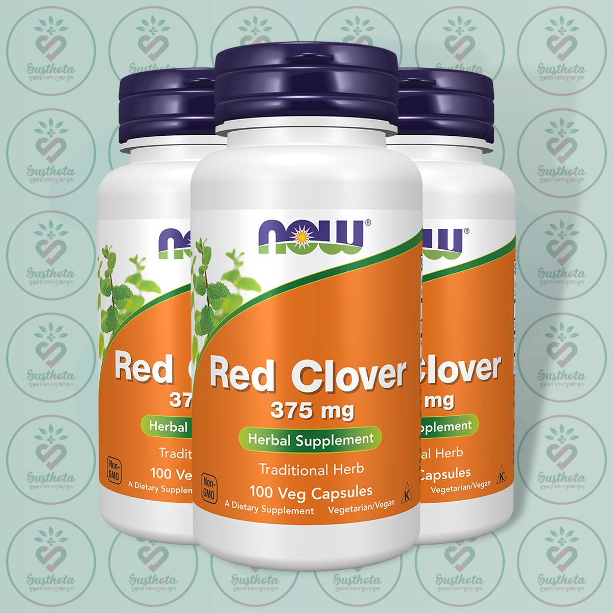 Now Red Clover – 375 Mg – 100 Veg Capsules In Bangladesh Image 02 Now Red Clover – 375 Mg – 100 Veg Capsules In Bangladesh Image 02