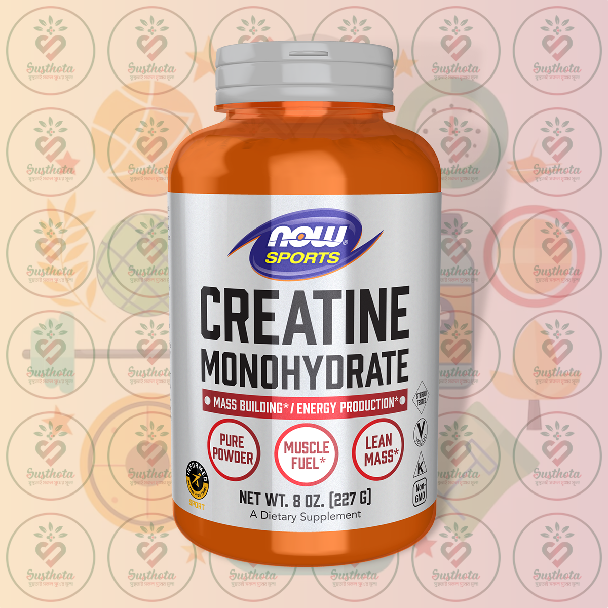 Now Sports Creatine Monohydrate - 5G Per Serving - 227G Pure Powder In Bangladesh Image 01 Now Sports Creatine Monohydrate - 5G Per Serving - 227G Pure Powder In Bangladesh Image 01