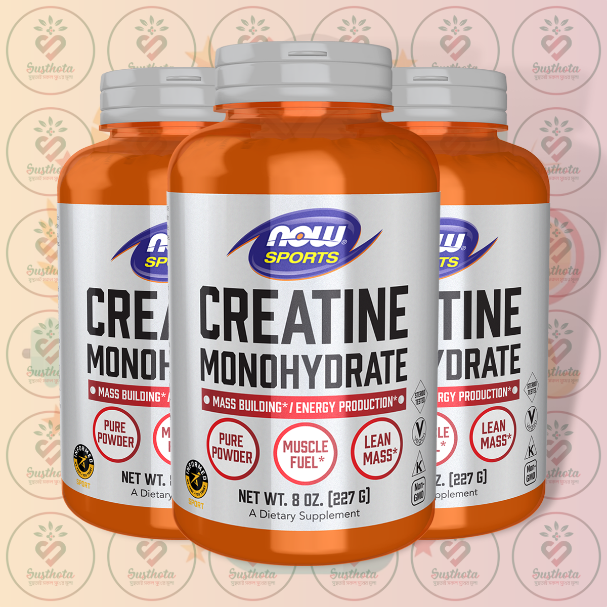 Now Sports Creatine Monohydrate - 5G Per Serving - 227G Pure Powder In Bangladesh Image 02 Now Sports Creatine Monohydrate - 5G Per Serving - 227G Pure Powder In Bangladesh Image 02