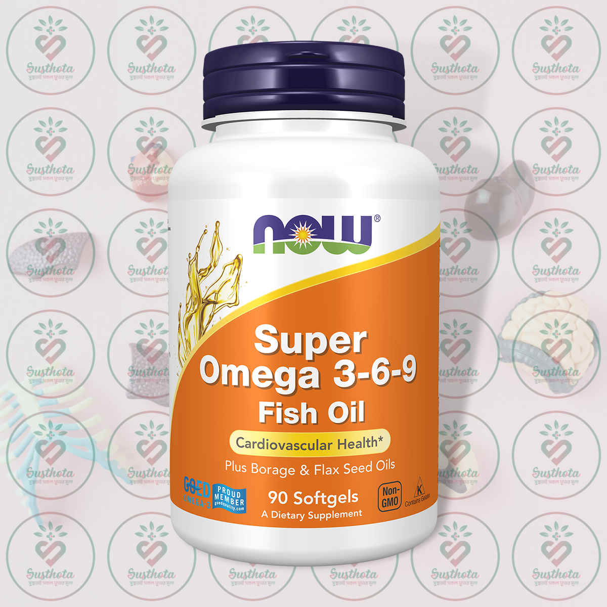 Now Super Omega 3-6-9 Fish Oil – 1200 Mg – 90 Softgels In Bangladesh Image 01 Now Super Omega 3-6-9 Fish Oil – 1200 Mg – 90 Softgels In Bangladesh Image 01