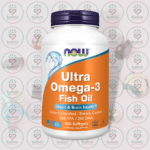 NOW Ultra Omega-3 Fish Oil – 500 EPA - 250 DHA – 180 Softgels in Bangladesh Image 01