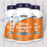 NOW Ultra Omega-3 Fish Oil – 500 EPA - 250 DHA – 180 Softgels in Bangladesh Image 02