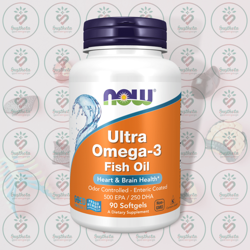 Now Ultra Omega-3 Fish Oil – 500 Epa - 250 Dha – 90 Softgels In Bangladesh Image 01