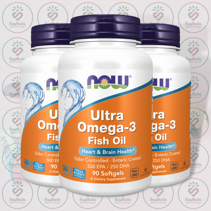 Now Ultra Omega-3 Fish Oil – 500 Epa - 250 Dha – 90 Softgels In Bangladesh Image 02
