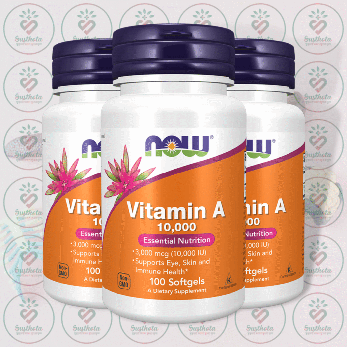 Now Vitamin A – 10,000 Iu – 100 Softgels In Bangladesh Image 02