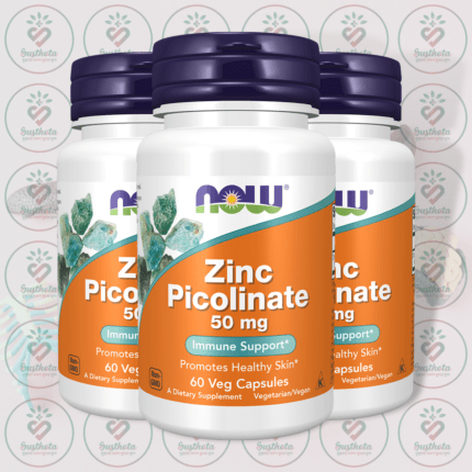 NOW Zinc Picolinate – 50 mg – 60 Veg Capsules in Bangladesh Image 02