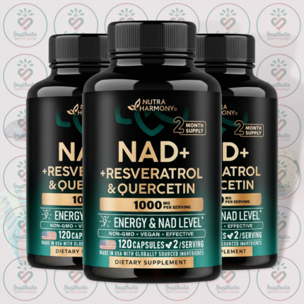 NUTRA HARMONY NAD+ Resveratrol & Quercetin - 1000 mg - 120 Capsules in Bangladesh Image 02