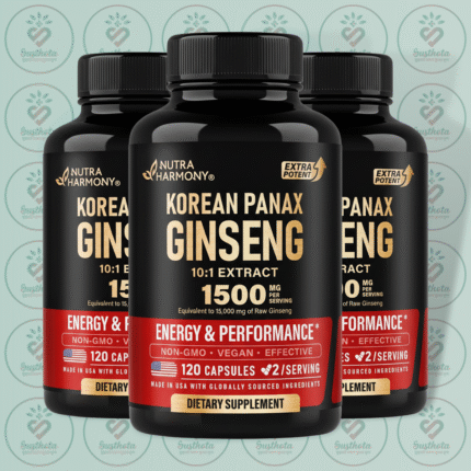 Nutra Harmony Korean Panax Ginseng – 1500 mg – 120 Capsules in Bangladesh Image 02