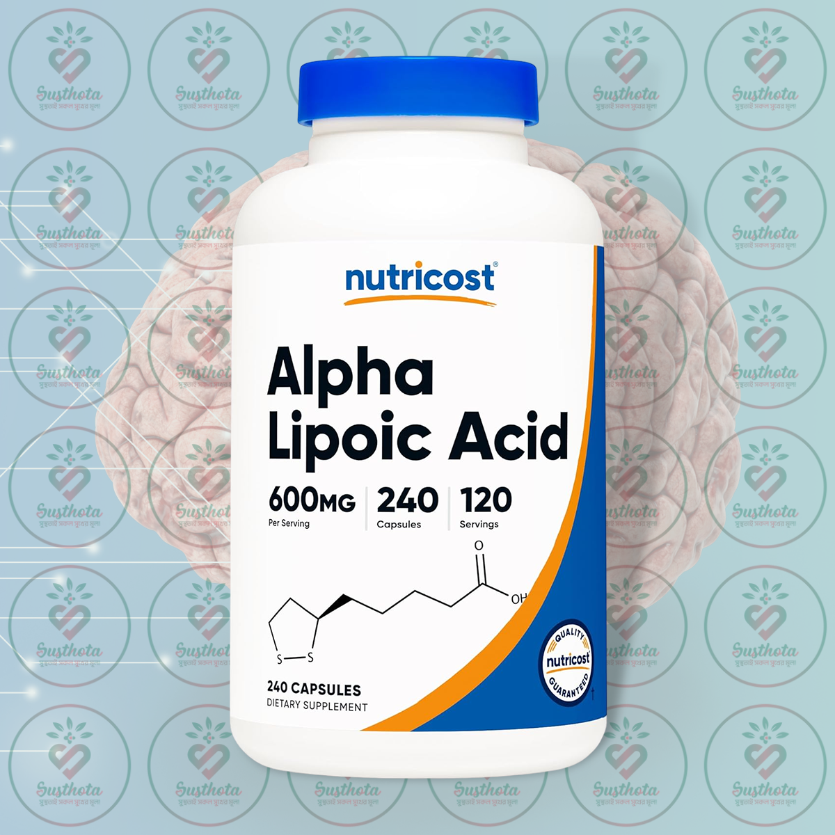 Nutricost Alpha Lipoic Acid – 600Mg – 240 Capsules In Bangladesh Image 01 Nutricost Alpha Lipoic Acid – 600Mg – 240 Capsules In Bangladesh Image 01