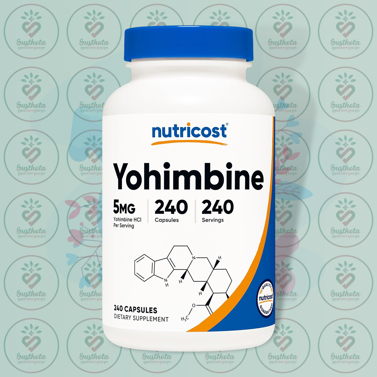 Nutricost Yohimbine HCl - 5mg - 240 Capsules in Bangladesh Image 01