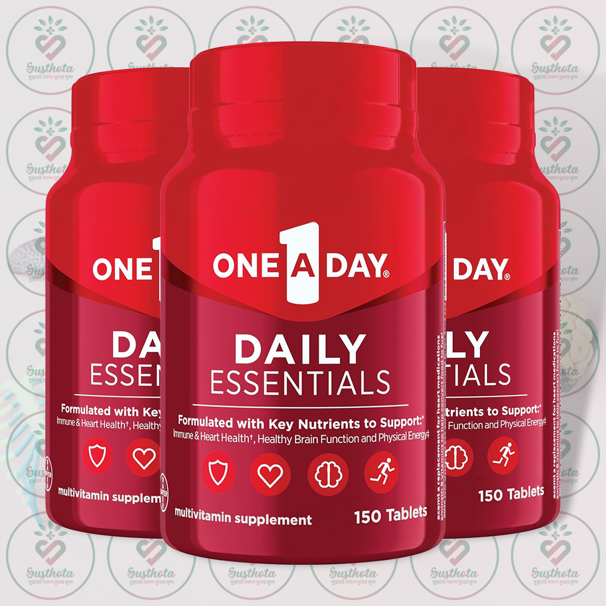ONE A DAY Daily Essentials Multivitamin - 150 Tablets in Bangladesh Image 02