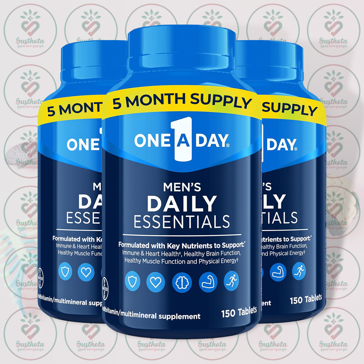 ONE A DAY Men's Daily Essentials Multivitamin – 150 Tablets in Bangladesh Image 02