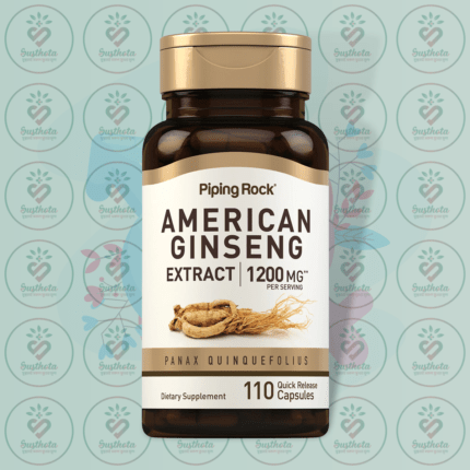 Piping Rock American Ginseng Extract - 1200 mg - 110 Quick Release Capsules in Bangladesh Image 01