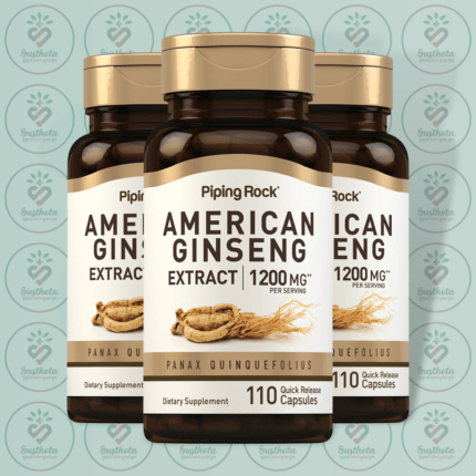 Piping Rock American Ginseng Extract - 1200 mg - 110 Quick Release Capsules in Bangladesh Image 02