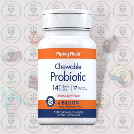 Piping Rock Chewable Probiotic 14 Strains - 17 mg - 100 Chewable Tablets in Bangladesh Image 01