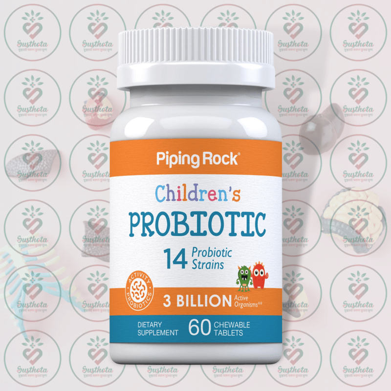 Piping Rock Children'S Probiotic - 3 Billion Active Organisms - 60 Chewable Tablets In Bangladesh Image 01