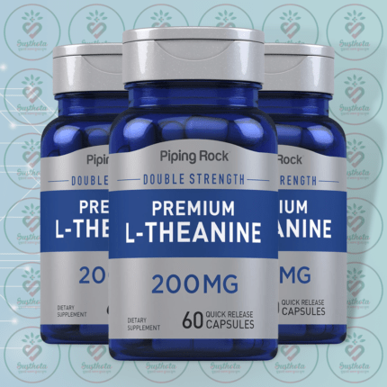 Piping Rock Premium L-Theanine - 200mg - 60 Quick Release Capsules in Bangladesh Image 02