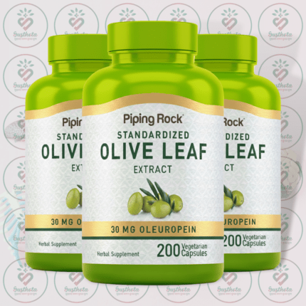 Piping Rock Standardized Olive Leaf Extract - 30 mg Oleuropein - 200 Vegetarian Capsules in Bangladesh Image 02