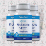 Piping Rock Ultimate Probiotic 14 Strains + Prebiotic - 50 Billion - 100 Vegetarian Capsules in Bangladesh Image 02