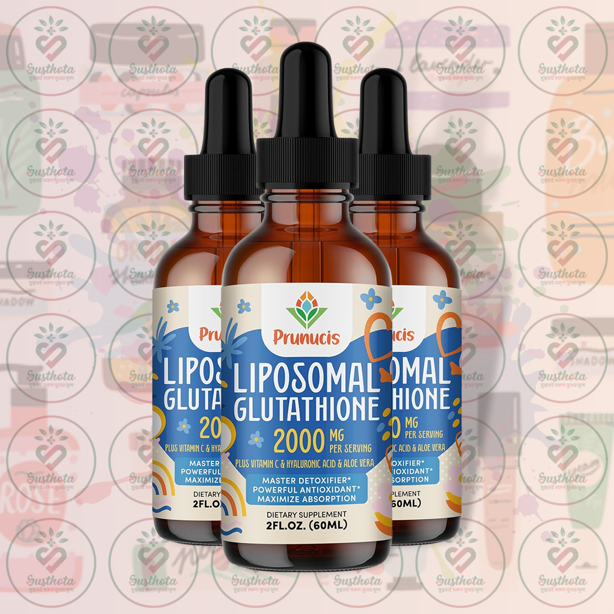 Prunucis Liposomal Glutathione - 2000 mg - 60ml Liquid Supplement in Bangladesh Image 02