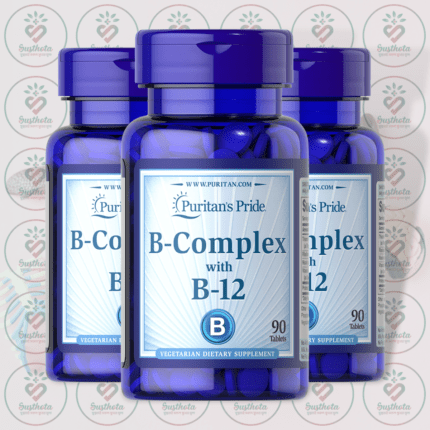Puritan's Pride B-Complex with B-12 - 90 Tablets in Bangladesh Image 02