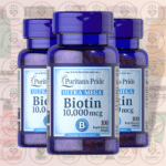 Puritan's Pride Ultra Mega Biotin – 10000 mcg – 100 Rapid Release Softgels in Bangladesh Image 02