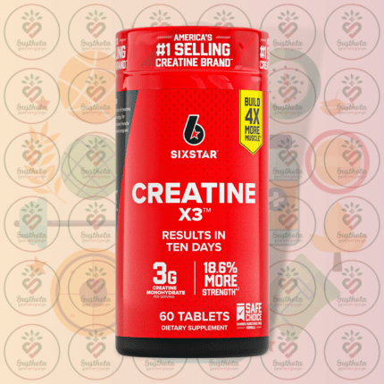 Six Star Creatine X3 – 3000 mg – 60 Tablets in Bangladesh Image 01
