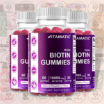 Vitamatic Vegan Biotin Gummies - 10000 mcg - 60 Gummies in Bangladesh Image 02