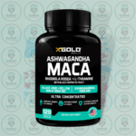 X Gold Health Ashwagandha Maca Rhodiola Rosea + L-Theanine - 120 Veggie Capsules in Bangladesh Image 01