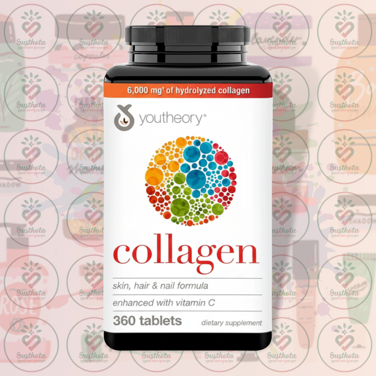 Youtheory Collagen – 6000 mg – 360 Tablets in Bangladesh Image 01