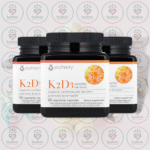 Youtheory K2 D3 Essential Daily Vitamins - 125 mcg D3 & 100 mcg K2 - 60 Vegetarian Capsules in Bangladesh Image 02