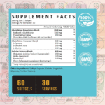 Zeylamum Liposomal Glutathione - 2400 mg - 60 Softgels in Bangladesh Supplement Facts