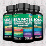 Zoyava Sea Moss Black Seed Oil Ashwagandha Ginger - 16 in 1 - 60 Capsules in Bangladesh Image 02