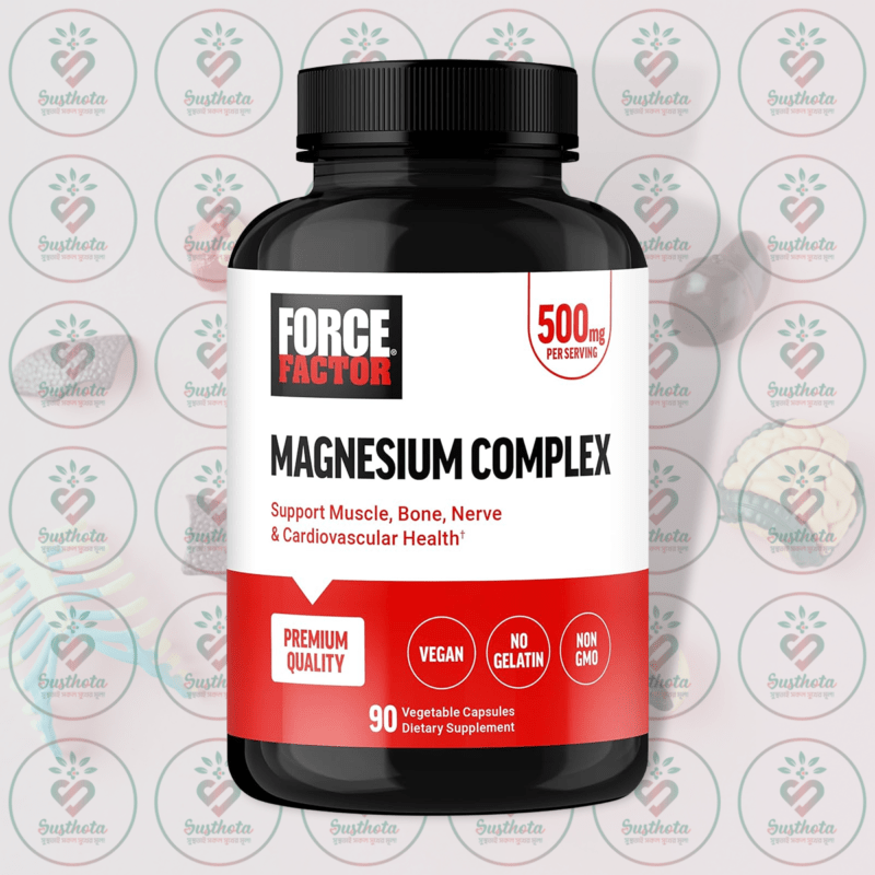 Force Factor Magnesium Complex – 500 Mg – 90 Vegetable Capsules In Bangladesh Image 01