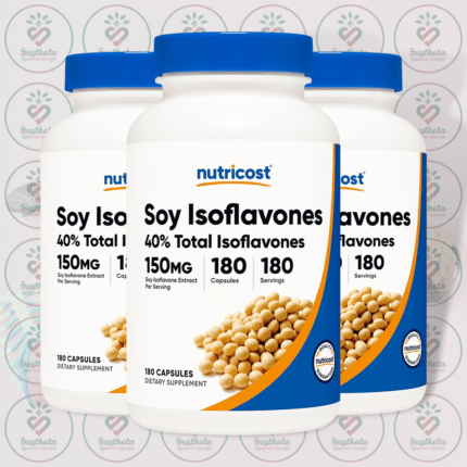 Nutricost Soy Isoflavones - 150 mg - 180 Veggie Capsules in Bangladesh Image 02