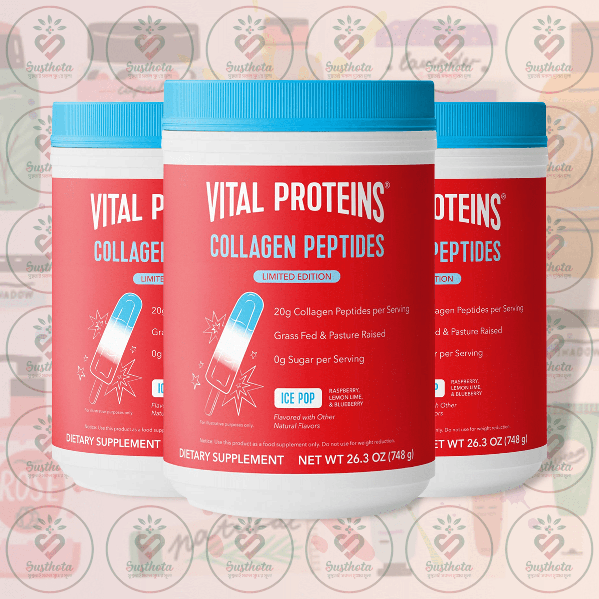 Vital Proteins Collagen Peptides Ice Pop Limited Edition – 748g Powder in Bangladesh Image 02